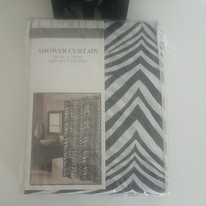 Zebra print shower curtain NEW